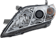 6-Piece Kit Driver and Passenger Side Halogen Headlight, USA Built Vehicle, Includes (1) Bumper Grille, (2) Fog Light Cover, (1) Grille Assembly, and (2) Headlight