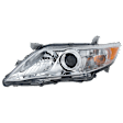 2011-2016 Toyota Camry - 6-Piece Kit Driver and Passenger Side Halogen Headlight, USA Built Vehicle, Includes (1) Bumper Grille, (2) Fog Light Cover, (1) Grille Assembly, and (2) Headlight