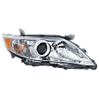 2011-2016 Toyota Camry - 6-Piece Kit Driver and Passenger Side Halogen Headlight, USA Built Vehicle, Includes (1) Bumper Grille, (2) Fog Light Cover, (1) Grille Assembly, and (2) Headlight