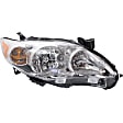 6-Piece Kit Driver and Passenger Side Halogen Headlight, North America Built Vehicle, Includes (1) Bumper Grille, (2) Fog Light Cover, (1) Grille Assembly, and (2) Headlight