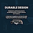 6-Piece Kit Driver and Passenger Side Halogen Headlight, North America Built, Includes (1) Bumper Grille, (2) Fog Light Cover, (1) Grille Assembly, and (2) Headlight, CAPA Certified