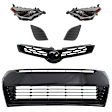 6-Piece Kit Driver and Passenger Side LED Headlight, S/Special Edition Models, Includes (1) Bumper Grille, (2) Fog Light Cover, (1) Grille and (2) Headlight