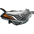 6-Piece Kit Driver and Passenger Side Halogen Headlight, Includes (1) Bumper Grille, (1) Grille Assembly, (2) Headlight, and (2) Fog Light Cover