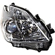 6-Piece Kit Driver and Passenger Side Halogen Headlight, Without bulb(s), OE Replacement, CAPA Certified, Includes (1) Bumper Grille, (2) Fog Light Cover, (1) Grille Assembly and (2) Headlight