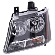 2011 Chevrolet Suburban 2500 - 6-Piece Kit Driver and Passenger Side Halogen Headlight, With bulb(s), Type 1, OE Replacement,  Includes (1) Bumper Grille, (2) Fog Light Cover, (1) Grille and (2) Headlight