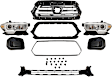 6-Piece Kit, Grille Paint to Match, For Models With Front Emblem, Without Nightshade Edition, Includes (1) Bumper Grille, (2) Fog Light Cover, (1) Grille Assembly, and (2) Headlight