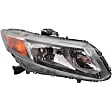 6-Piece Kit Driver and Passenger Side Halogen Headlight, Coupe, Includes (1) Bumper Grille, (2) Fog Light Cover, (1) Grille Assembly, and (2) Headlight