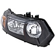 6-Piece Kit Driver and Passenger Side Halogen Headlight, Without bulb(s), Includes (1) Bumper Grille, (2) Fog Light Cover, (1) Grille Assembly, and (2) Headlight