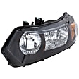 6-Piece Kit Driver and Passenger Side Halogen Headlight, Without bulb(s), Includes (1) Bumper Grille, (2) Fog Light Cover, (1) Grille Assembly, and (2) Headlight