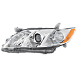 6-Piece Kit Driver and Passenger Side Halogen Headlight, Without bulb(s), Includes (1) Bumper Grille, (2) Fog Light Cover, (1) Grille Assembly, and (2) Headlight
