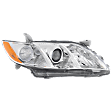 6-Piece Kit Driver and Passenger Side Halogen Headlight, Without bulb(s), Includes (1) Bumper Grille, (2) Fog Light Cover, (1) Grille Assembly, and (2) Headlight