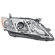 6-Piece Kit Driver and Passenger Side Halogen Headlight, Without bulb(s), Includes (1) Bumper Grille, (2) Fog Light Cover, (1) Grille Assembly, and (2) Headlight
