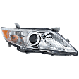 6-Piece Kit Driver and Passenger Side Halogen Headlight, USA Built Vehicle, Includes (1) Bumper Grille, (2) Fog Light Cover, (1) Grille Assembly, and (2) Headlight