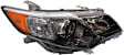 6-Piece Kit Driver and Passenger Side HID/Xenon Headlight, LE/XLE Models, Without bulb(s), Includes (1) Bumper Grille, (2) Fog Light Cover, (1) Grille Assembly, and (2) Headlight