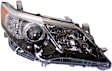6-Piece Kit Driver and Passenger Side HID/Xenon Headlight, LE/XLE Models, Without bulb(s), Includes (1) Bumper Grille, (2) Fog Light Cover, (1) Grille Assembly, and (2) Headlight