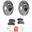 Rear Brake Disc and Pad Kit, Plain Surface