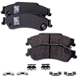 Rear Brake Disc and Pad Kit, Plain Surface