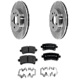 Rear Brake Disc and Pad Kit, Plain Surface