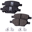 Rear Brake Disc and Pad Kit, Plain Surface