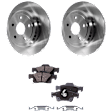 Rear Brake Disc and Pad Kit, Plain Surface