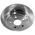 Rear Brake Disc and Pad Kit, Plain Surface