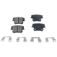 Rear Brake Disc and Pad Kit, Plain Surface