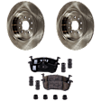 Rear Brake Disc and Pad Kit, Plain Surface
