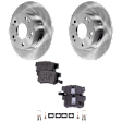 Rear Brake Disc and Pad Kit, Plain Surface