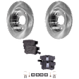 Rear Brake Disc and Pad Kit, Plain Surface