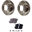 Rear Brake Disc and Pad Kit, Plain Surface
