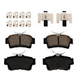 KIT-092921-1945 4-Wheel Set Front and Rear Brake Disc and Pad Kit, Plain Surface 5 Lugs - Front; 5 Lugs - Rear Ceramic Pro-Line Series, Includes (4) Disc and (2) Pad Set