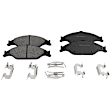 KIT-092921-1948 4-Wheel Set Front and Rear Brake Disc and Pad Kit, Plain Surface 5 Lugs - Front; 5 Lugs - Rear Ceramic Pro-Line Series, Includes (4) Disc and (2) Pad Set