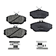 KIT-092921-1972 4-Wheel Set Brake Disc and Pad Kit, Plain Surface, 5 Lugs Ceramic Includes (4) Disc and (2) Pad Set