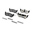 KIT-092921-1982 4-Wheel Set Front and Rear Brake Disc and Pad Kit, Plain Surface 5 Lugs - Front; 5 Lugs - Rear Ceramic, Includes (4) Disc and (2) Pad Set
