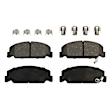 KIT-092921-2135 4-Wheel Set Brake Disc and Pad Kit, Plain Surface 8 Lugs - Front; 8 Lugs - Rear Semi-metallic RWD Pro-Line Series, Includes (4) Brake Disc and (2) Brake Pad Set