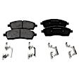 KIT-092921-2135 4-Wheel Set Brake Disc and Pad Kit, Plain Surface 8 Lugs - Front; 8 Lugs - Rear Semi-metallic RWD Pro-Line Series, Includes (4) Brake Disc and (2) Brake Pad Set
