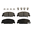 KIT-092921-2143 4-Wheel Set Brake Disc and Pad Kit, Plain Surface 8 Lugs - Front; 8 Lugs - Rear Semi-metallic RWD Autospecialty By Powerstop, Includes (4) Brake Disc and (2) Brake Pad Set