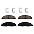 KIT-092921-2316 4-Wheel Set Brake Disc and Pad Kit, Plain Surface 5 Lugs - Front; 5 Lugs - Rear Ceramic Pro-Line Series, Includes (4) Brake Disc and (2) Brake Pad Set
