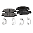 KIT-092921-2316 4-Wheel Set Brake Disc and Pad Kit, Plain Surface 5 Lugs - Front; 5 Lugs - Rear Ceramic Pro-Line Series, Includes (4) Brake Disc and (2) Brake Pad Set