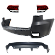 4-Piece Kit Driver and Passenger Side, Inner Halogen Tail Light, With bulb(s), Includes (2) Bumper Cover and (2) Tail Light