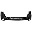 4-Piece Kit Rear, Upper and Lower Upper - Primed, Lower - Textured Bumper Cover, Includes (2) Bumper Cover and (2) Tail Light