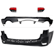 4-Piece Kit Rear, Upper and Lower Upper - Primed, Lower - Textured Bumper Cover, Includes (2) Bumper Cover and (2) Tail Light