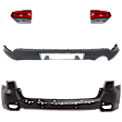 4-Piece Kit Rear, Upper and Lower Upper - Primed, Lower - Textured Bumper Cover, Includes (2) Bumper Cover and (2) Tail Light