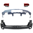 4-Piece Kit Driver and Passenger Side, Inner Halogen Tail Light, With bulb(s), Includes (2) Bumper Cover and (2) Tail Light
