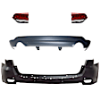 4-Piece Kit, Driver and Passenger Side, Inner Halogen Tail Light, With bulb(s), Mounts on Liftgate, OE Replacement, CAPA Certified, Includes (2) Bumper Cover and (2) Tail Light