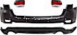 4-Piece Kit, Driver and Passenger Side, Inner Halogen Tail Light, With bulb(s), Mounts on Liftgate, OE Replacement, CAPA Certified, Includes (2) Bumper Cover and (2) Tail Light