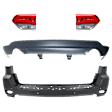 4-Piece Kit, Driver and Passenger Side, Inner Halogen Tail Light, With bulb(s), Mounts on Liftgate, OE Replacement, CAPA Certified, Includes (2) Bumper Cover and (2) Tail Light