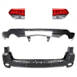 4-Piece Kit, Driver and Passenger Side, Inner Halogen Tail Light, With bulb(s), Mounts on Liftgate, OE Replacement, CAPA Certified, Includes (2) Bumper Cover and (2) Tail Light