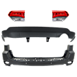 4-Piece Kit, Driver and Passenger Side, Inner Halogen Tail Light, With bulb(s), Mounts on Liftgate, OE Replacement, CAPA Certified, Includes (2) Bumper Cover and (2) Tail Light