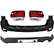 4-Piece Kit Driver and Passenger Side, Inner Halogen Tail Light, With bulb(s), Includes (2) Bumper Cover and (2) Tail Light